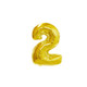 Large Foil Number Air-fill and Helium Balloons (0-9) - Gold